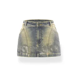 NotaWear Gradient Denim Wrapped Skirt