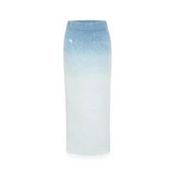 NotAwear Gradient Fuzzy Long Knit Skirt