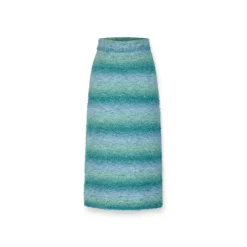 NotAwear Gradient Woolen Mohair Slim Long Skirt