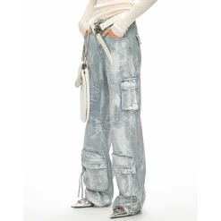 NotAwear Hand Brushed Coating Cargo Jeans