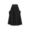 NotAwear High Waist Cargo Long Skirt Black