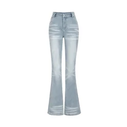 NotAwear High Waist Elastic Flare Jeans Blue