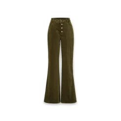 NotAwear High Waist Slim Corduroy Flare Pants