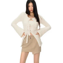 NotAwear Hollow Cutting Vest & Cardigan Set