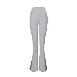 NotAwear Ice Silk Stretch Knitted Flare Pants Grey