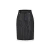 NotAwear Matte Elasticity Leather Skirt Black