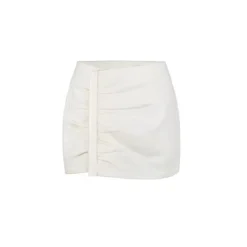 NotAwear Simple Woolen Low Waist Skirt