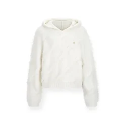 NotAwear Slouchy Hooded Fuzzy Woolen Sweater