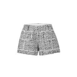 NotAwear Tweed Low-Waist Shorts
