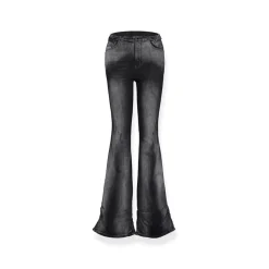 NotAwear Washed Denim Gradient Slim Flare Jeans Black