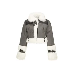 NotAwear Wool Suede Leather Jacket Grey