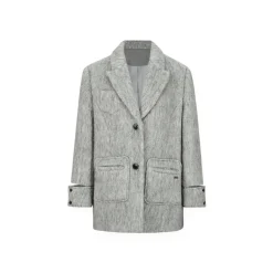 NotAwear Woolen Hollow Cuff Jacket Grey