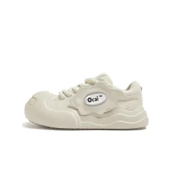 Ocai Detachable Logo Smile Sneaker White