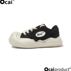 Ocai Detachable Logo Smile Sneaker Black
