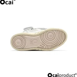 Ocai Retro Logo Sneaker White Grey