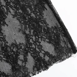 ODTD Hollow Lace Layered Over Skirt White