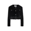 Rocha Roma Acetate Patchwork Velvet Diamond Checked Padded Jacket