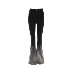 Rocha Roma Gradient Flare Jeans Black
