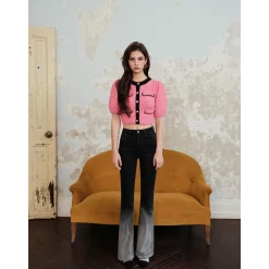 Rocha Roma Gradient Flare Jeans Black