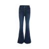 Rocha Roma Side Split Stretch Slim Flare Jeans Blue