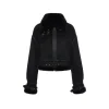 Rocha Roma Vintage Fur Collar Locomotive Jacket Black