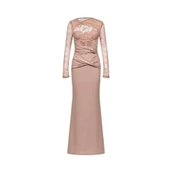 Sheer Luck Dreamy Hollow Cutting Lace Flare Dress