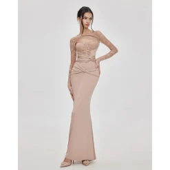 Sheer Luck Dreamy Hollow Cutting Lace Flare Dress