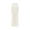 Sheer Luck Sofi Lace Hollow Cutting Long Skirt White