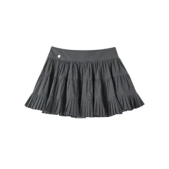 SomeSowe Ballet Pleated A-Line Puffy Skirt Gray