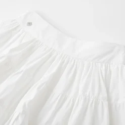 SomeSowe Ballet Pleated A-Line Puffy Skirt White