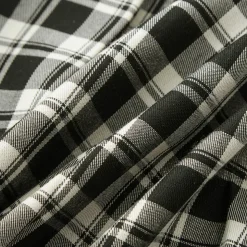 SomeSowe Bow Lace Up Plaid Pleated Skirt