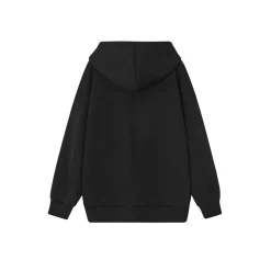 SomeSowe Bow Rivet Hooded Casual Jacket Black