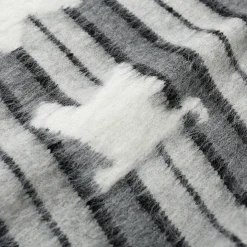 SomeSowe Cat Striped Round-Neck Knit Sweater