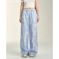 SomeSowe Cloud Striped Drawstring Pants