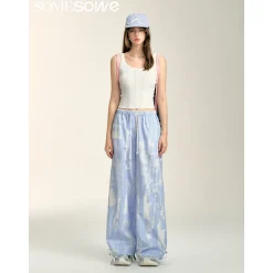 SomeSowe Cloud Striped Drawstring Pants