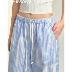 SomeSowe Cloud Striped Drawstring Pants