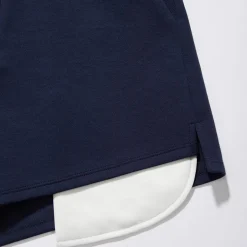 SomeSowe Color Blocked Sailor Collar Top & Shorts Set Navy