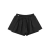 SomeSowe 3D A-Line Puffy Skirt Shorts Black