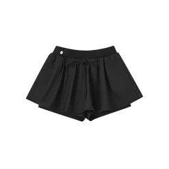 SomeSowe 3D A-Line Puffy Skirt Shorts Black