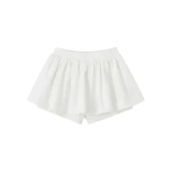 SomeSowe 3D A-Line Puffy Skirt Shorts White