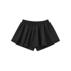SomeSowe 3D A-Line Puffy Skirt Shorts Black