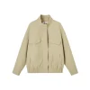 SomeSowe 3D Bow Casual Jacket Khaki
