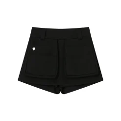 SomeSowe 3D Pocket Cargo Skirt Shorts Black