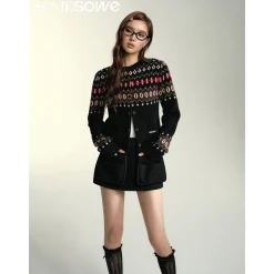 SomeSowe 3D Pocket Cargo Skirt Shorts Black