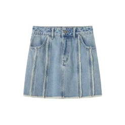 SomeSowe Destroyed Denim Skirt Blue