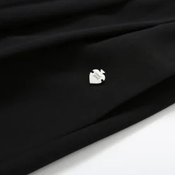 SomeSowe Drawstring Wide-Leg Suit Pants Black