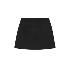 SomeSowe Elastic-Waist Drawstring Casual Skirt Black
