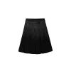 SomeSowe Gradient Pleated Denim Skirt Washed Black