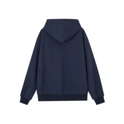 SomeSowe Green Apple Printed Hoodie Navy Blue
