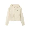 SomeSowe Hooded Knit Zipper Jacket